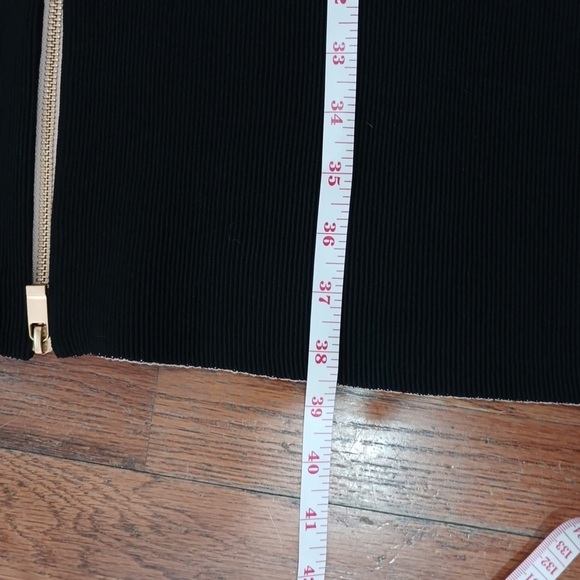 AS by DF Bound Zipper Front Dress, Black w/ Gold Zipper, Size Medium #16 - Picture 5 of 7